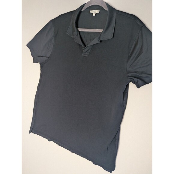 Reiss Polo Shirt Size XL Black Made of Egyptian Cotton Stefan - Picture 5 of 15